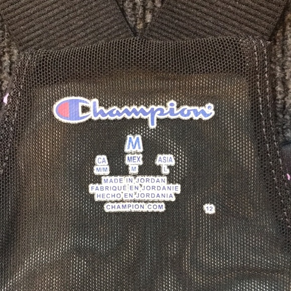 NWT Champion Wicking Anti-Odor Racer Back Black w/Multi- Colors Sports Bra-M - Picture 8 of 11